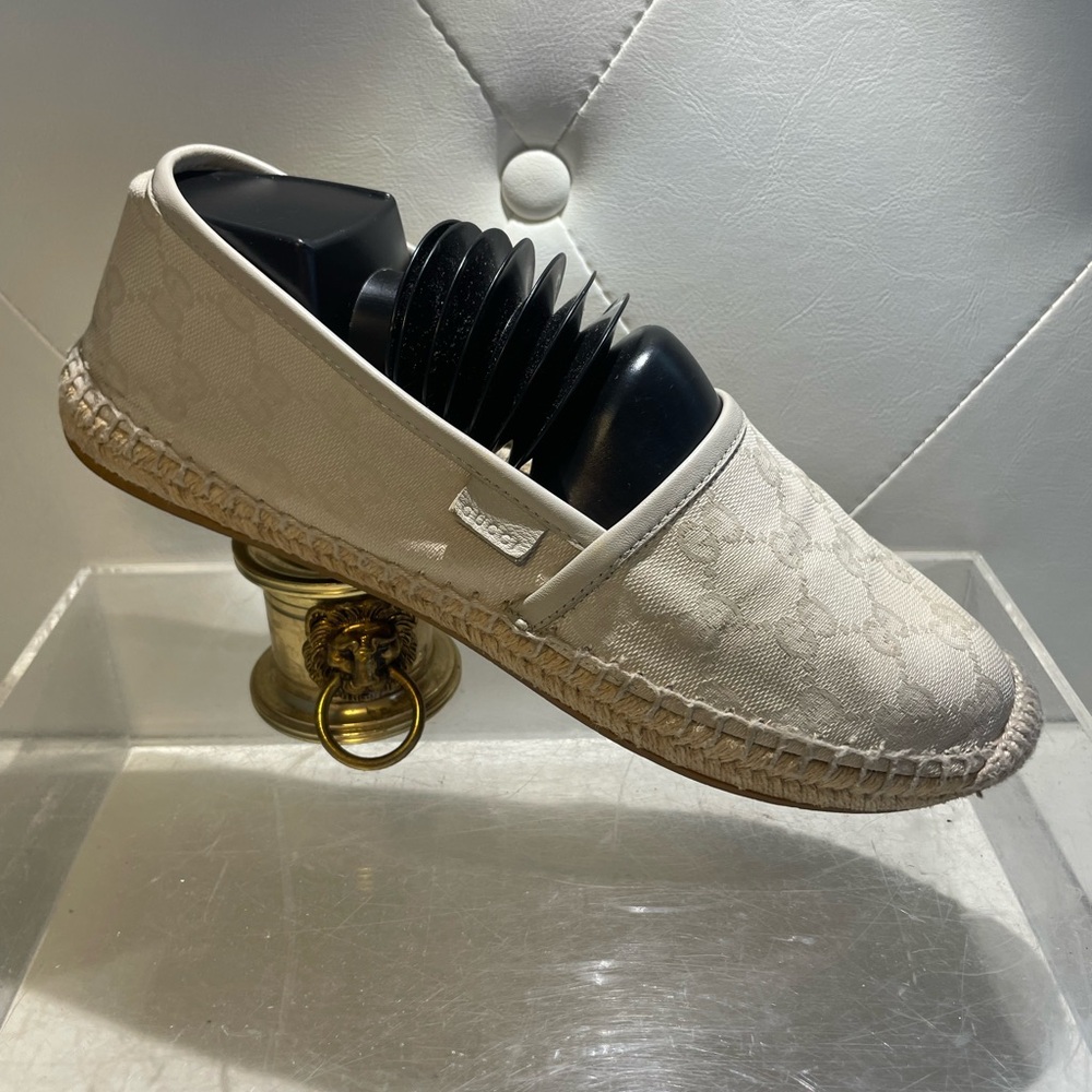 GUCCI espadrilles cream canvas sz 38 mdd in spain - Picture 5 of 16